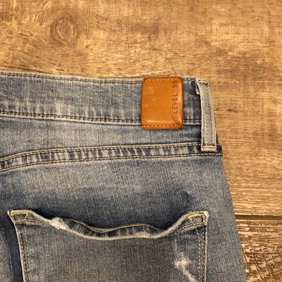 LEVEL 99 ANTHRO Nevis Wash Distressed Tomboy Straight Jeans 30 - Picture 8 of 8